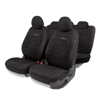 Авточехлы "AUTOPROFI Standart Generation" GEN-1102 BK/BK велюр, 11пр, чёрный