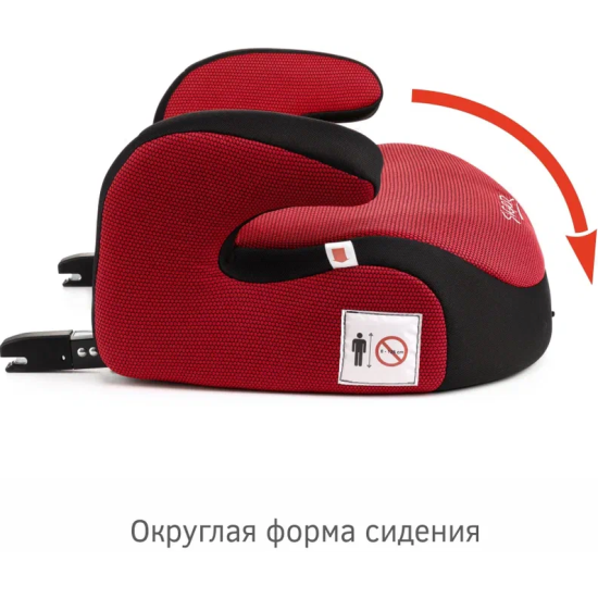 Удерживающее устройство для детей "SIGER Бустер FIX" KRES0185 красный, 6-12лет, 22-36 кг, группа 3