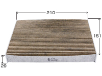 Фильтр салонный (угольный) FORCE ACF809EX (80292-TTA-941) (аналог VIC AC-809EX)