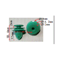 Клипса №1862 (OEM 91560-SZW-003, 91560SZW003)