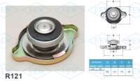 Крышка радиатора R121 (0,5кг/см2) FUTABA