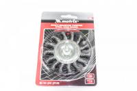 Щетка для дрели, 75мм,плоская со шпилькой,круч.металл.проволока М74430