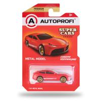 Игрушка машинка "SUPER CARS" АВТОПРОФИ  SUP-002 RD, коллекционная 1:64