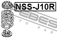 Проставка пружины NSS-J10R/55034-EN101 Febest