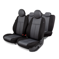 Авточехлы "AUTOPROFI Standart Pattern" PAT-1102 BK/D.GY паттерн полиэстер, 11пр, чёрн./т.серый