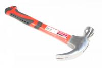 Молоток-гвоздодер,450г,боек с магнитом,обрезин.рукоятка/M10446/Matrix