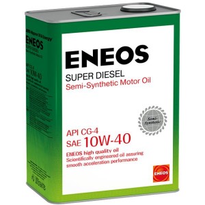 Масло моторное ENEOS Super Diesel Полусинтетика CG-4 10w40 4л