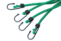 Крепежный шнур резиновый со стальными крюками 4шт. (8мм*80см) 9576