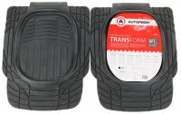 Коврик "AUTOPROFI Transform" MAT-001 BK перед, 2шт, 77х57см, ПВХ, черный