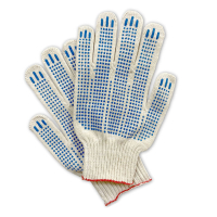 Перчатки х/б БЕЛЫЕ 10/5 СТАНДАРТ с ПВХ (точка) 1пара