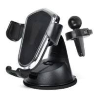 Держатель телефона в дефлектор, черный 6905
