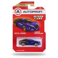Игрушка машинка "SUPER CARS" АВТОПРОФИ  SUP-003 BL/BK, коллекционная 1:64