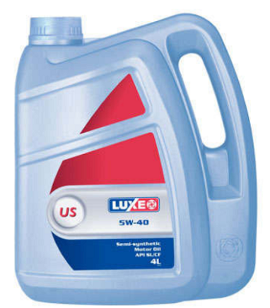 Масло моторное LUXE POLUS US SL/CF 5w40 4л полусинтетическое