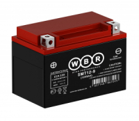 Аккумулятор WBR МОТО SMT 12-9 (12V9Ah) прямая полярность (+-) 150*87*105