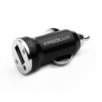 Адаптер ERGOLUX ELX-CA01P-C02 1USB 12В 5V/2А LED черный 96686