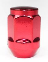 Гайка колесная короткая (красная) шаг 1,5 Китай