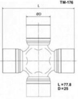 Крестовина TM-176 TOYO