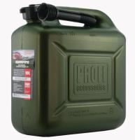 Канистра 3TON PROFI Оливковая пластмассовая 10л под топливо с крышкой и лейкой