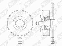 Ролик натяжной ST-11925-4W000 SAT