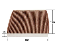 Фильтр салонный (угольный) FORCE ACF304EX (MZ600152) (аналог VIC AC-304EX)