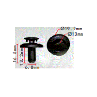 Клипса №1918 (OEM 90914-0063)