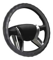 Чехол на руль "SENATOR Alabama" OPLS0721 кожаный, L, d=40см, черный