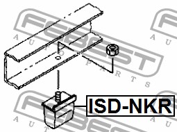 Отбойник рессоры ISD-NKR/8-97254-387-0 Febest