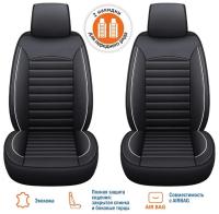 Чехлы на сиденья  SENATOR CREED  SC020011, экокожа, комплект 2 шт., черный, универсальный
