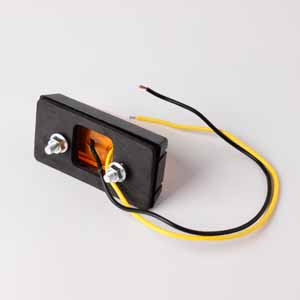 Фонарь бортовой (желтый) плоский 24v (ZC-C-102Y) LUNARIS