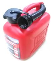 Канистра 3ton Красная пластмасовая 5л под топливо с крышкой и лейкой  TN55297/01