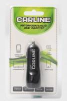 Адаптер CARLINE CH-1UB 1xUSB 1A в прикуриватель 12/24В, черный, в блистере