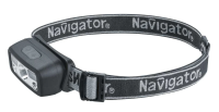 Фонарь налобный Navigator NPT-H45-ACCU 1LEDx3Вт+4SMDб+2SMDкр Li-ion0.4 5 режимов 95561