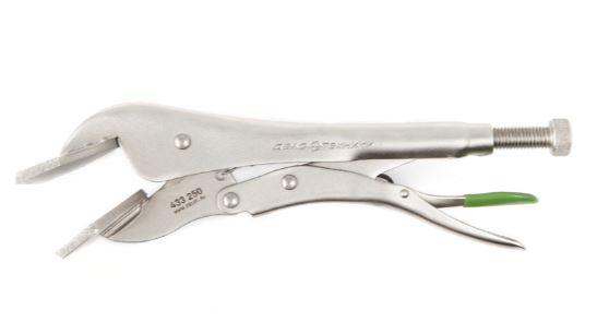 Зажим с фиксацией с плоским захватом SM-тип 250мм  433250 ДЕЛО ТЕХНИКИ