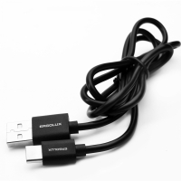 Кабель ERGOLUX ELX-CDC02P-C02 USB-Type C 2А 1м зарядка+передача данных черный 96716