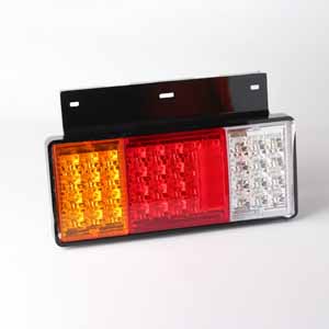 Стоп сигнал тройной, БЕЗ решетки с креплением, диодный (комплект L/R) 24V (ZC-A-068) LUNARIS