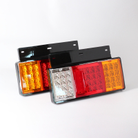 Стоп сигнал тройной, с решеткой, большой, диодный (комплект L/R) 24V (ZC-A-066B) LUNARIS