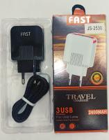 Зарядное устройство + вилка JS-2530 3USB КНР