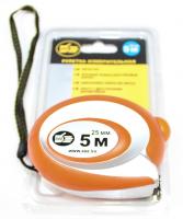 Рулетка автостоп, резин. корпус,нейлон.покрытие, двусторонняя маркировка - 5м/25мм 3016955