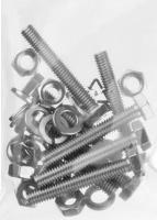 Болт ЗУБР в комплекте с гайкой,шайбой,шайбой пруж.,М6х50мм, 303436-06-050 7шт