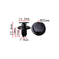 Клипса №1981 (OEM BGV4-56-145, BGV456145)