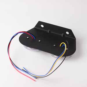 Стоп сигнал для прицепов двойной, круглый, диодный (комплект L/R) 12V (ZC-A-093) LUNARIS