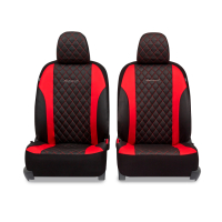 Авточехлы "AUTOPROFI Standart Excellent" EXL-1103G BK/RD экокожа, 11пр, чёрн./красный