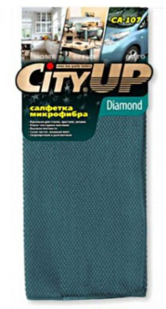 Салфетка "CityUp" из микрофибры 1шт. Diamond CA-107 (35х40см)