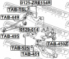 Болт с эксцентриком 0129-014/48409-42030 Febest
