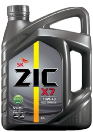 Масло моторное ZIC X7 Diesel  10w40  SL/CI-4  6л синтетическое