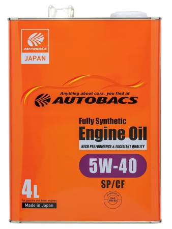 Масло моторное AUTOBACS 5w40 SP/CF синтетика 4л