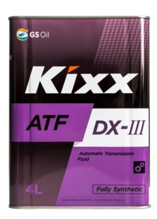 Масло трансмиссионное GS Kixx ATF DEXRON-III  4л синтетическое