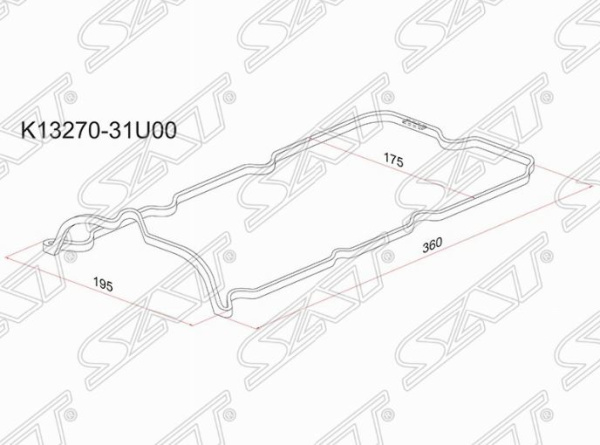 Прокладка клапанной крышки K13270-31U00 SAT