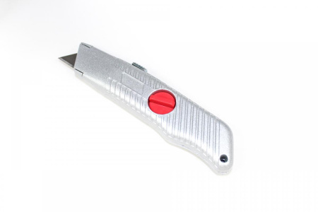 Нож, 19 мм, выдвижное трапециевидное лезвие, металлический корпус 78964 Matrix