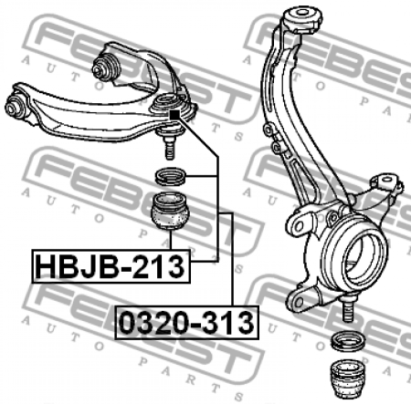 Опора шаровая 0320-313/51270-SR3-023 Febest